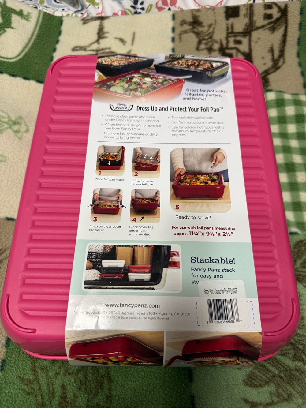 Classic Foil Pan Cover in Pink - Picture 2 of 2